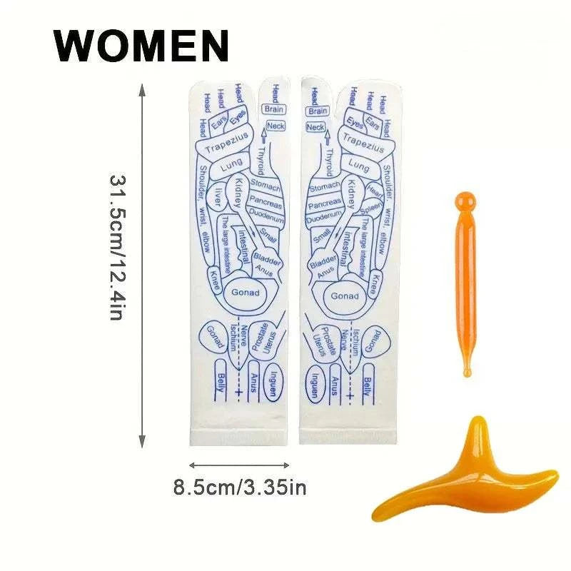 Therapeutic Comfort Acupressure Massage Socks for Ultimate Relaxation - MENLL