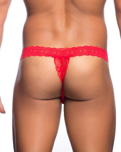 MOB Men's Lace Waist Thong Malebasics