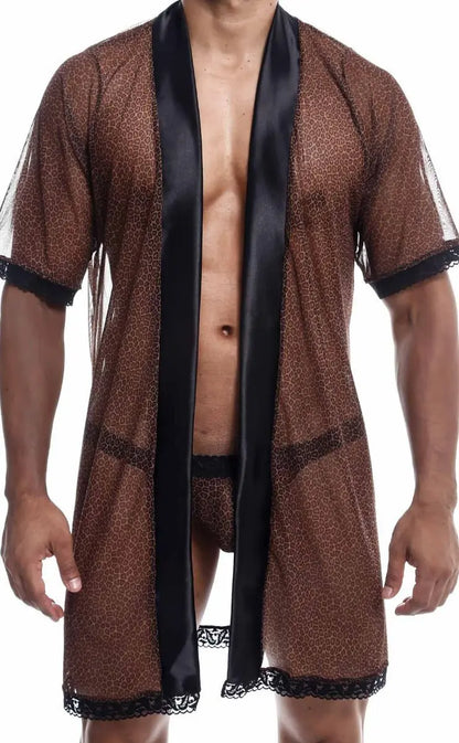 MOB Sultry Robe & Thong set Final Sale Malebasics