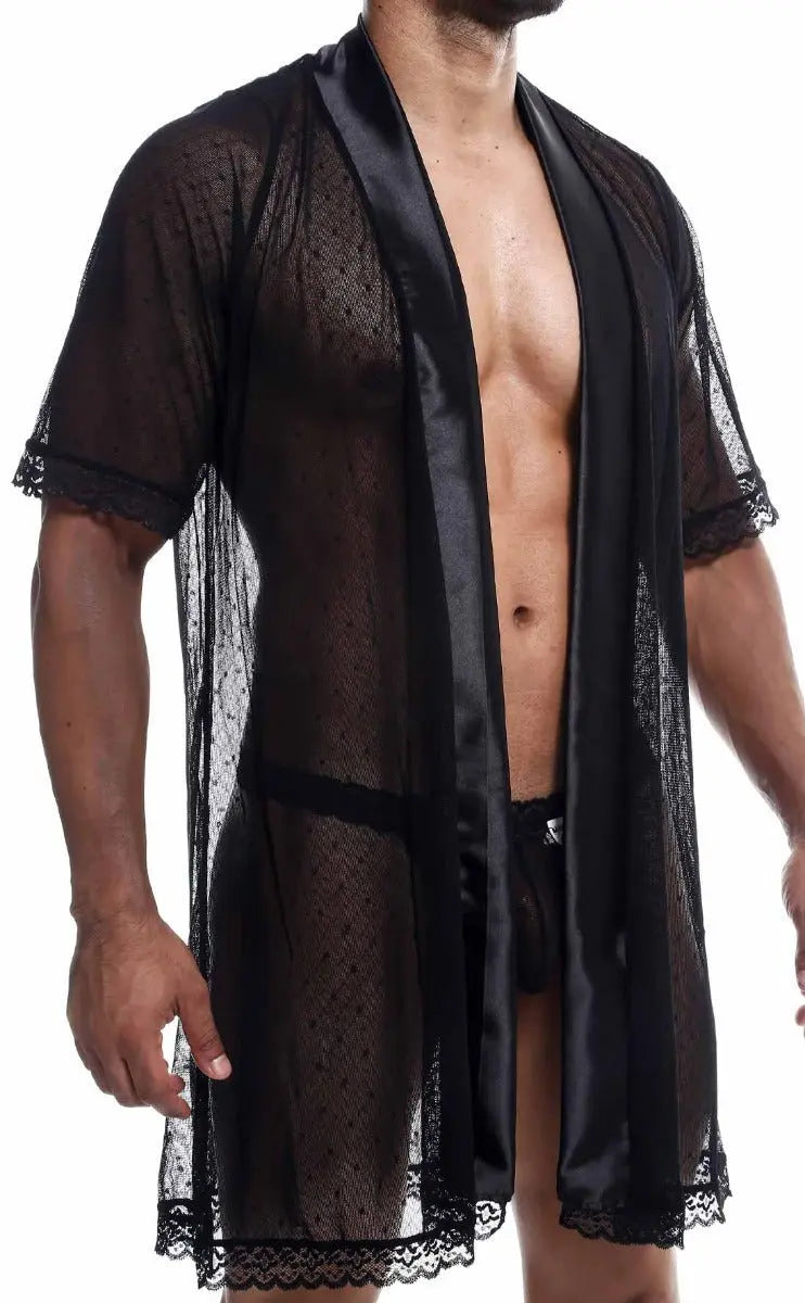 MOB Sultry Robe & Thong set Final Sale Malebasics