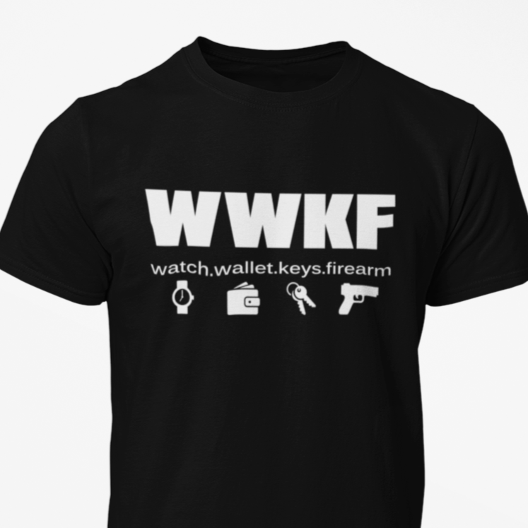 T-Shirts - Watch.Wallet.Keys.Firearm - Black 2nd Armament Apparel Co.