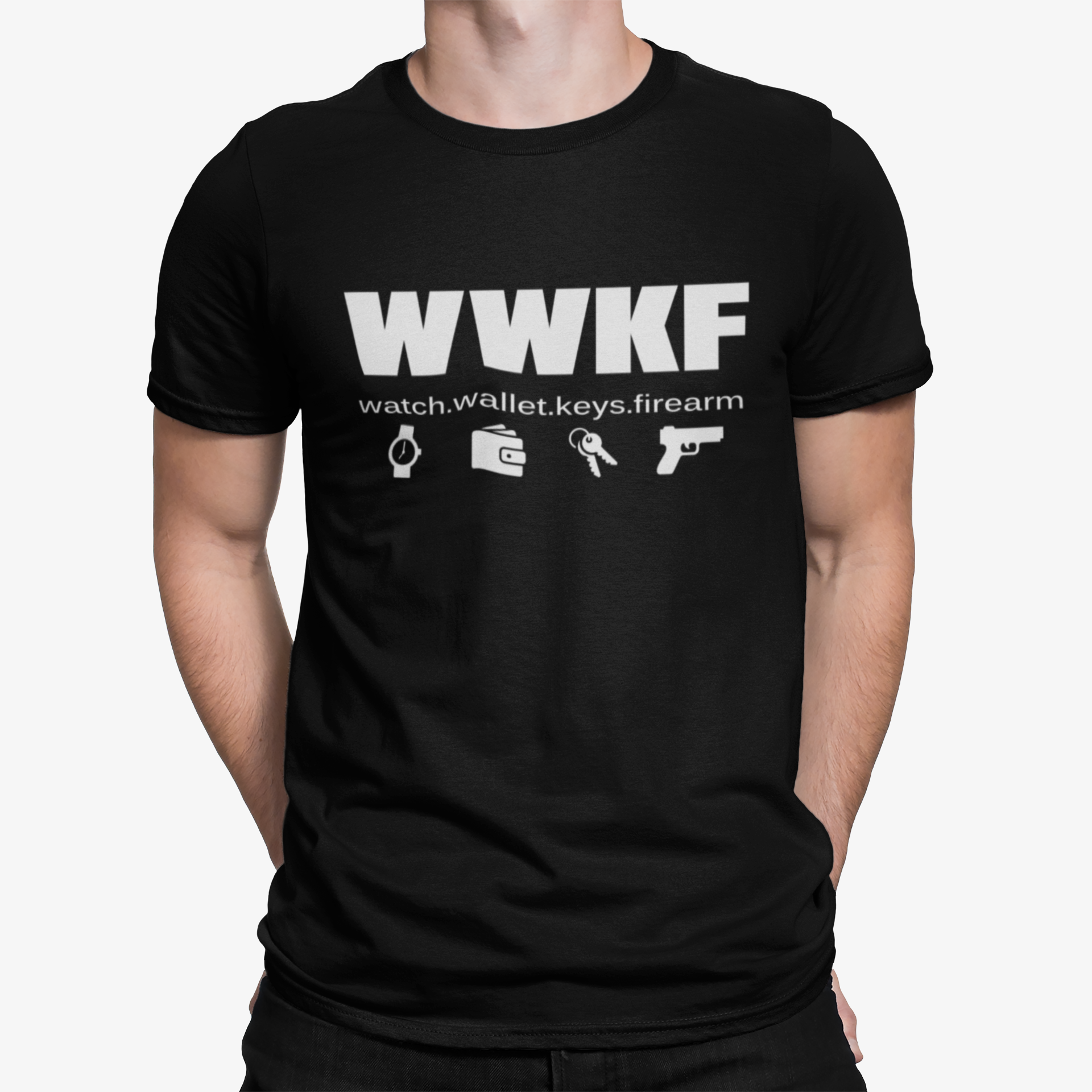 T-Shirts - Watch.Wallet.Keys.Firearm - Black 2nd Armament Apparel Co.