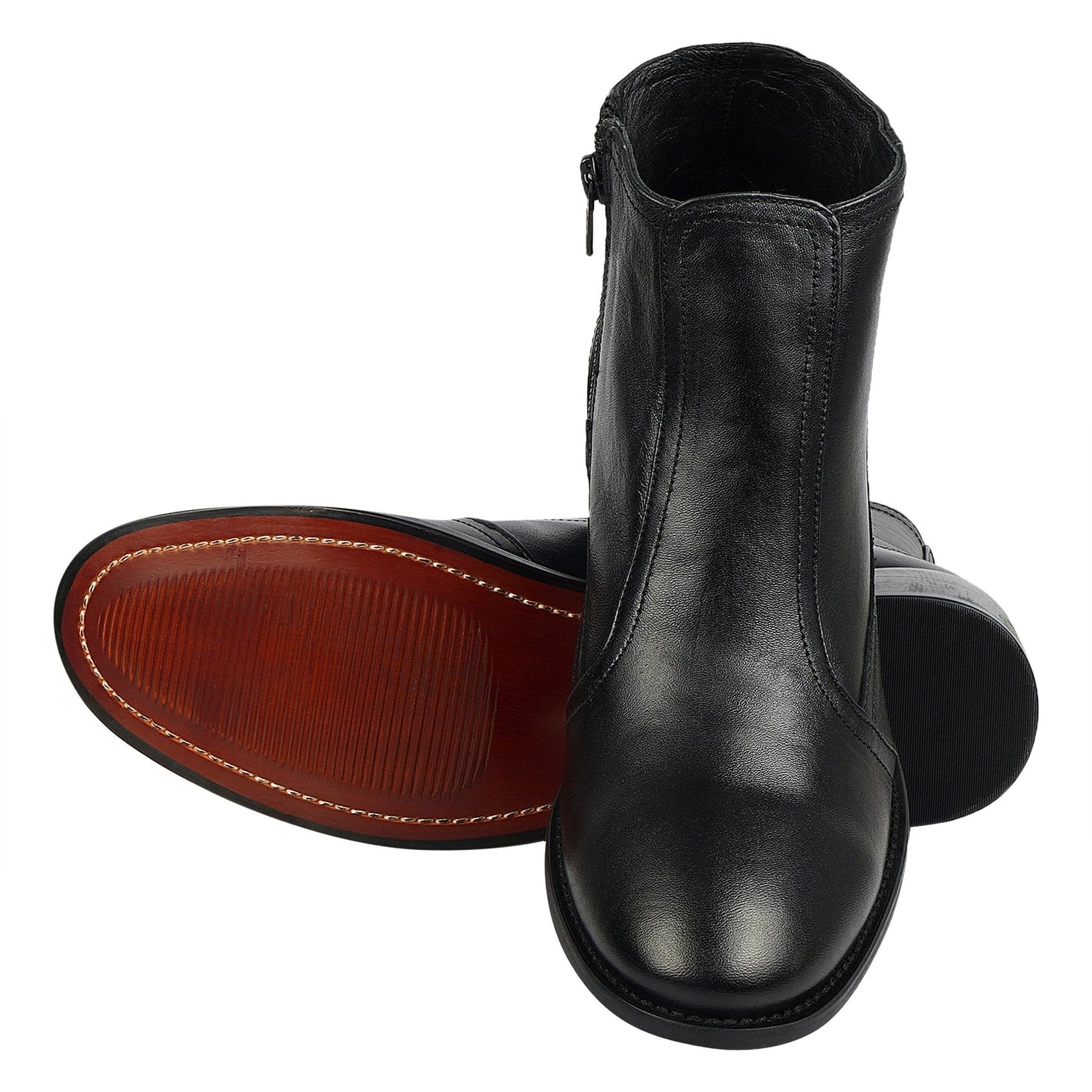 Accessories - Natty Leather Ankle Length women Boots LIBERTYZENO