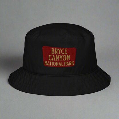 Bryce Canyon National Park Sign Embroidered Organic Bucket Hat - MENLL