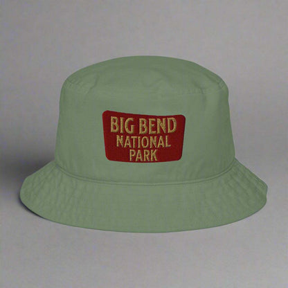 Big Bend National Park Sign Organic Cotton Embroidered Bucket Hat - MENLL