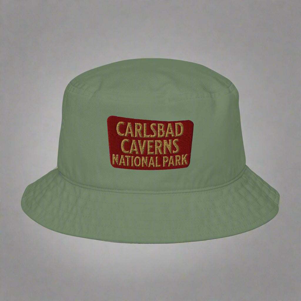 Carlsbad Caverns National Park Embroidered Organic Bucket Hat - MENLL