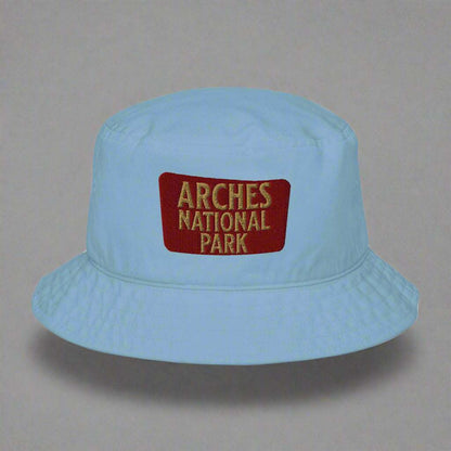 Arches National Park Sign Embroidered Organic Bucket Hat - MENLL