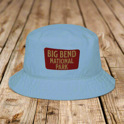 Big Bend National Park Sign Organic Cotton Embroidered Bucket Hat - MENLL