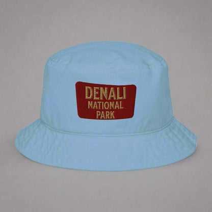 Denali National Park Sign Organic Embroidered Bucket Hat - MENLL