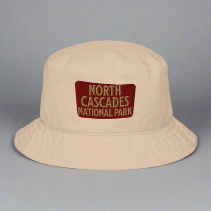 North Cascades National Park Organic Embroidered Bucket Hat - MENLL