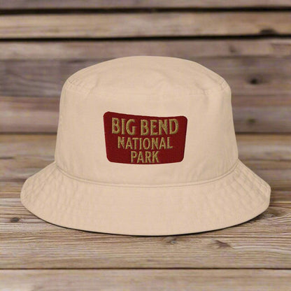 Big Bend National Park Sign Organic Cotton Embroidered Bucket Hat - MENLL