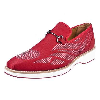 Dresses - Powerball Textile Printed Red Bottom Casual Shoes For Men LIBERTYZENO