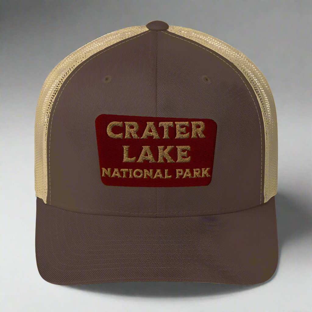 Crater Lake National Park Embroidered Trucker Hat - MENLL
