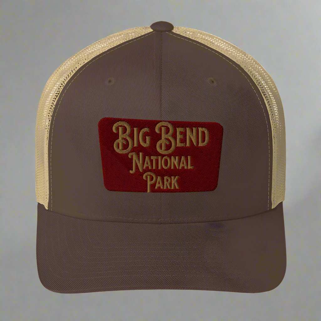 Big Bend Embroidered National Park Sign Trucker Hat - MENLL