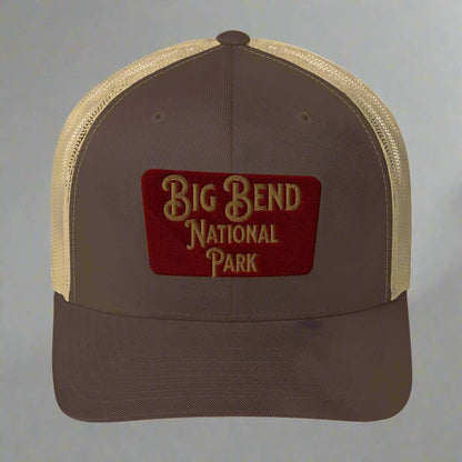 Big Bend Embroidered National Park Sign Trucker Hat - MENLL