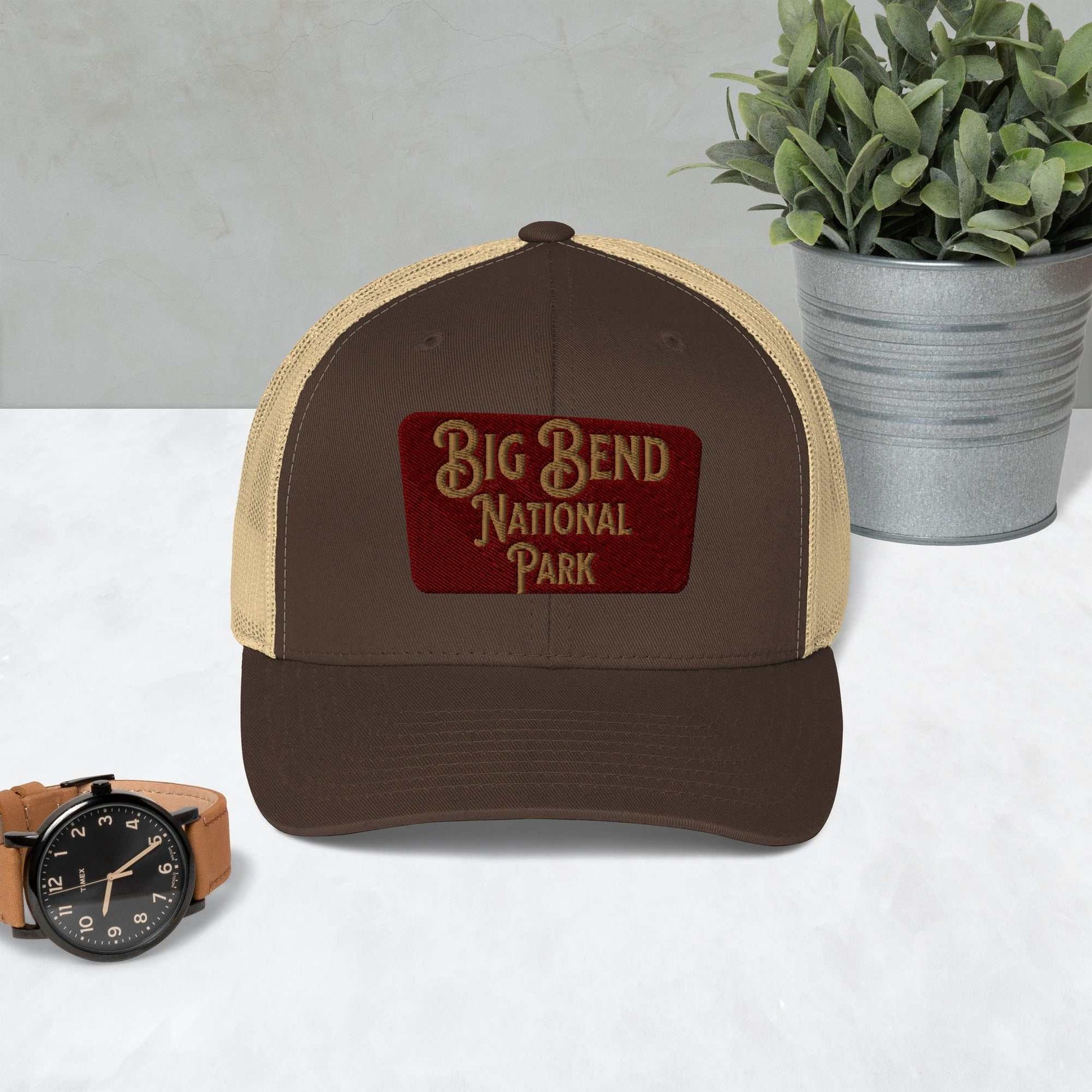 Big Bend Embroidered National Park Sign Trucker Hat - MENLL