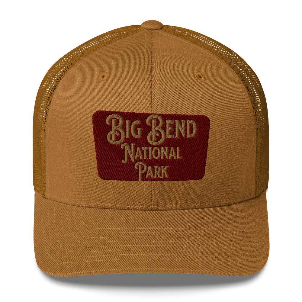 Big Bend Embroidered National Park Sign Trucker Hat - MENLL