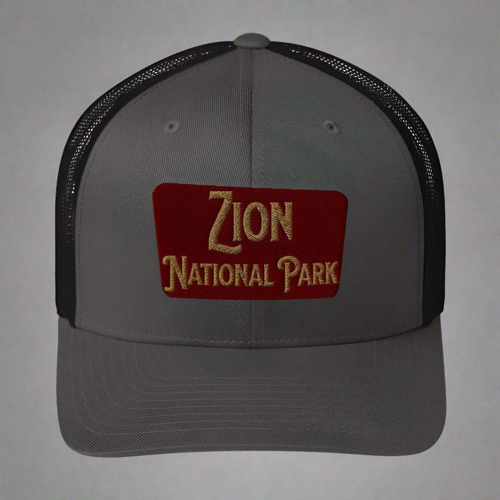 Zion National Park Sign Trucker Cap - MENLL
