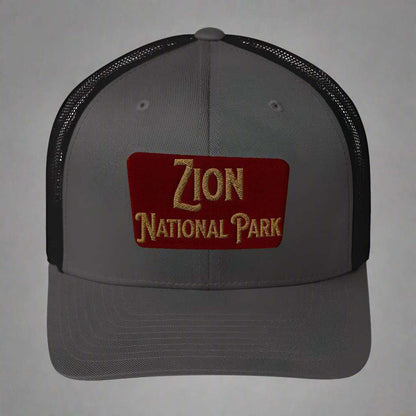 Zion National Park Sign Trucker Cap - MENLL
