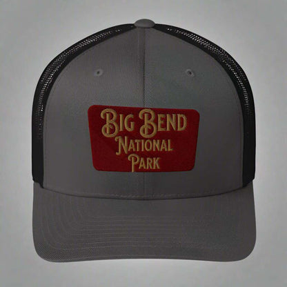 Big Bend Embroidered National Park Sign Trucker Hat - MENLL