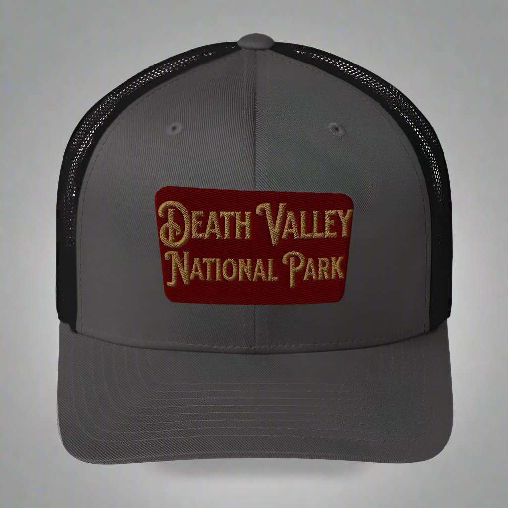 Death Valley National Park Sign Embroidered Trucker Cap - MENLL