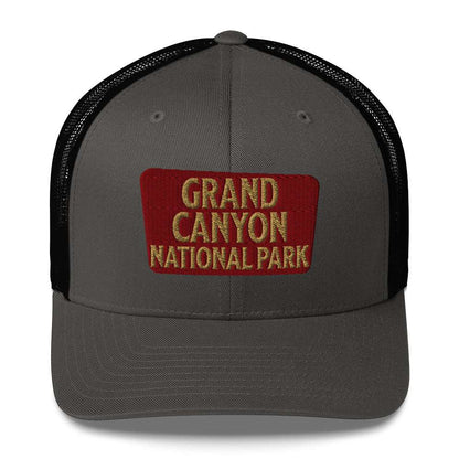 Grand Canyon National Park Sign Embroidered Trucker Hat - MENLL