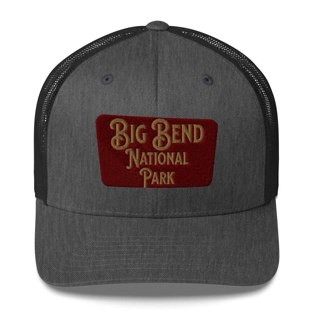 Big Bend Embroidered National Park Sign Trucker Hat - MENLL