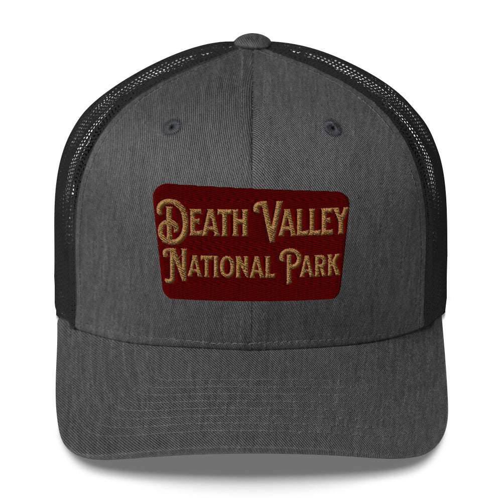 Death Valley National Park Sign Embroidered Trucker Cap - MENLL