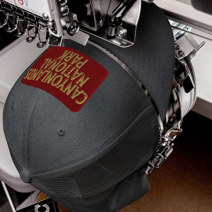 Canyonlands National Park Sign Embroidered Trucker Hat - MENLL