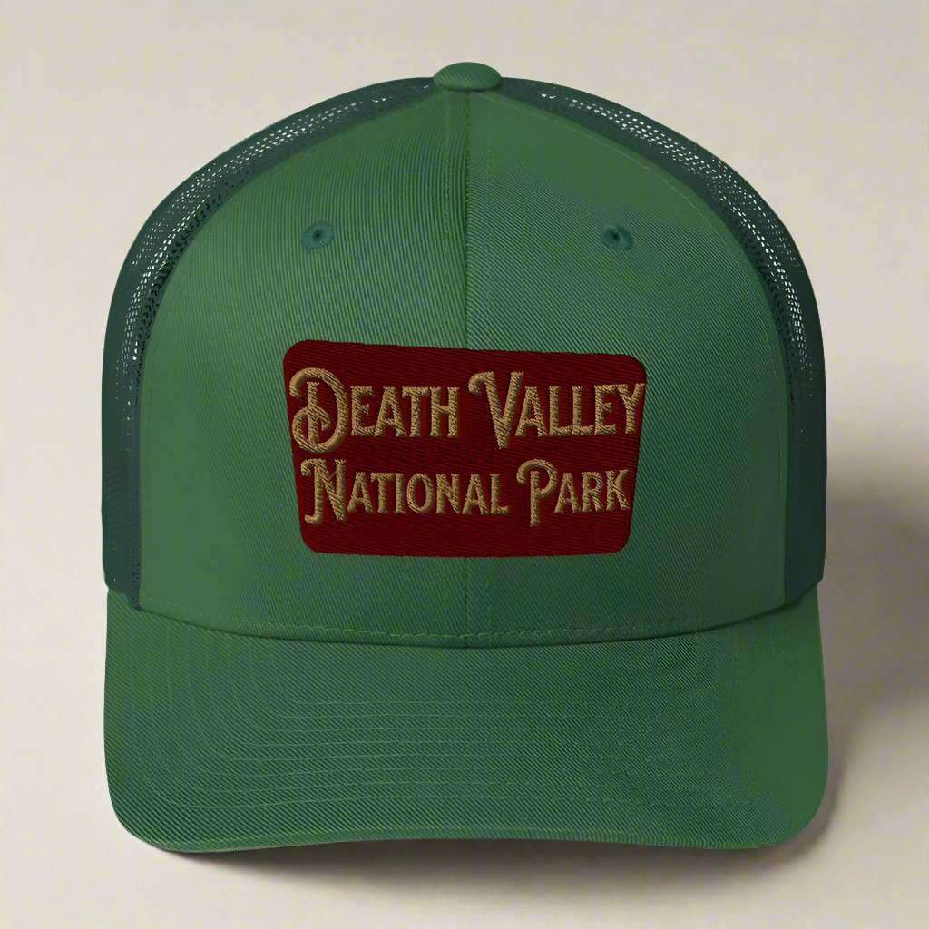 Death Valley National Park Sign Embroidered Trucker Cap - MENLL