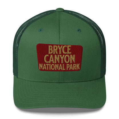 Bryce Canyon National Park Sign Embroidered Trucker Hat - MENLL