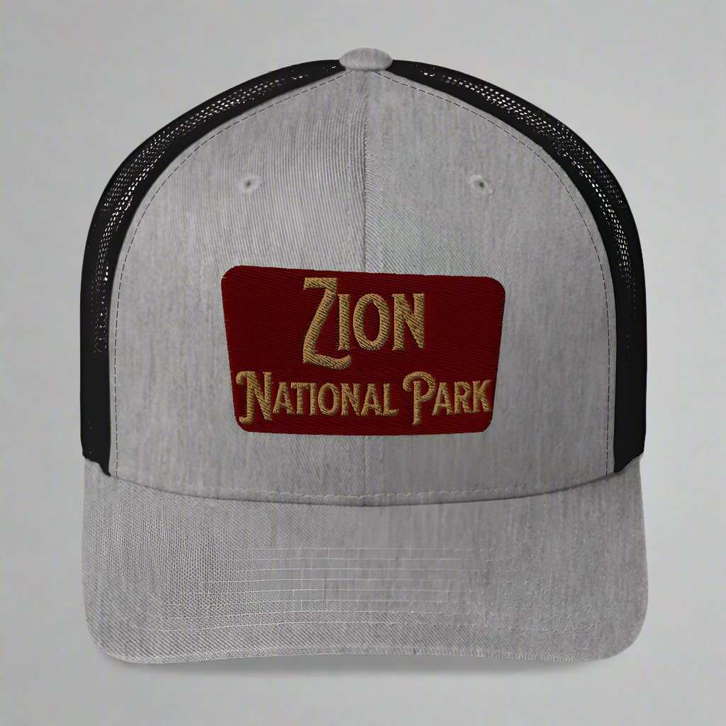 Zion National Park Sign Trucker Cap - MENLL