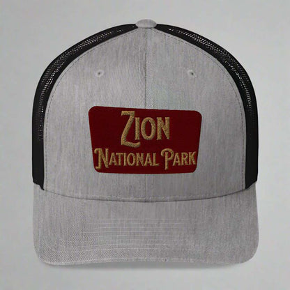 Zion National Park Sign Trucker Cap - MENLL