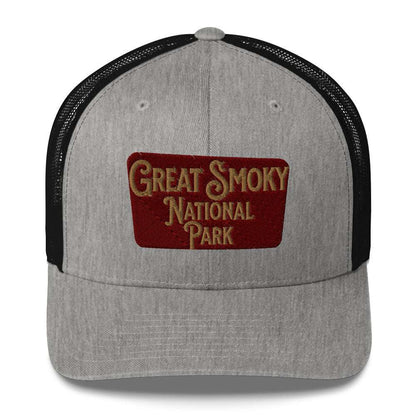 Great Smoky Mountains National Park Embroidered Trucker Hat - MENLL