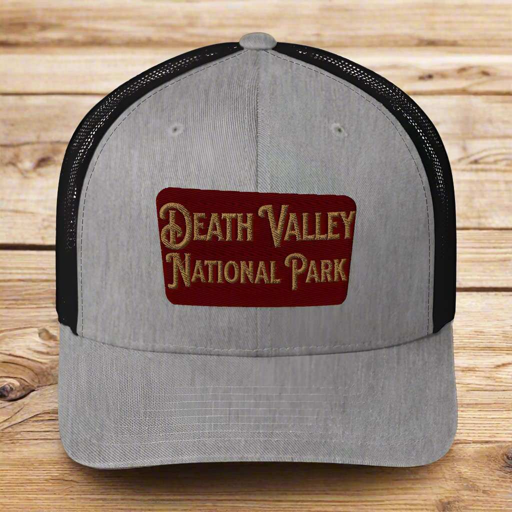 Death Valley National Park Sign Embroidered Trucker Cap - MENLL