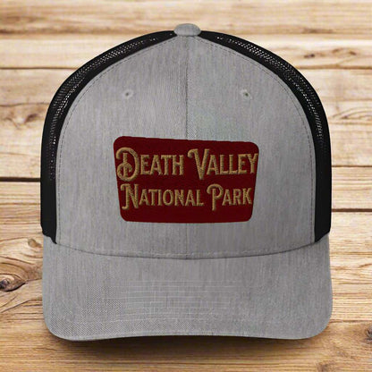 Death Valley National Park Sign Embroidered Trucker Cap - MENLL