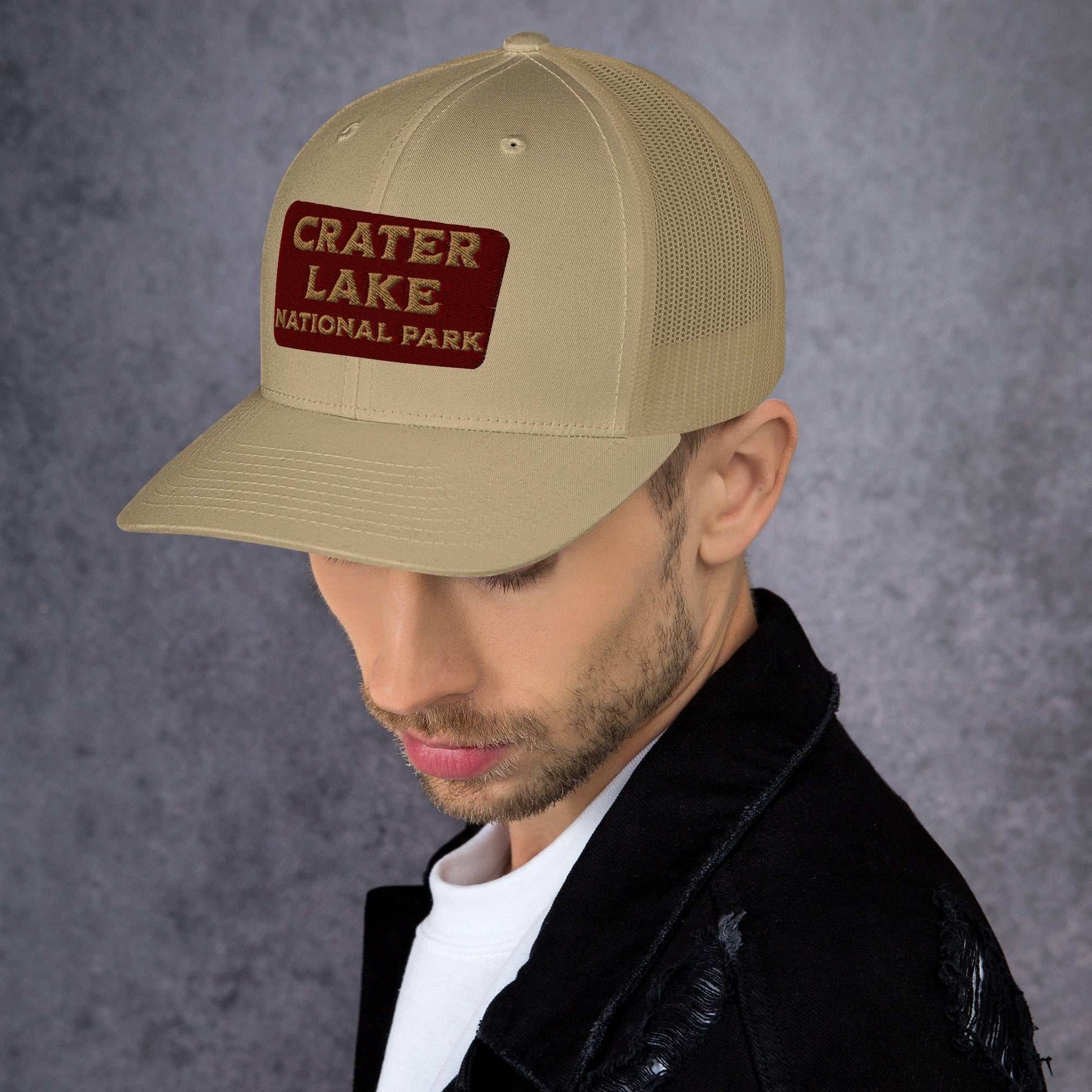 Crater Lake National Park Embroidered Trucker Hat - MENLL