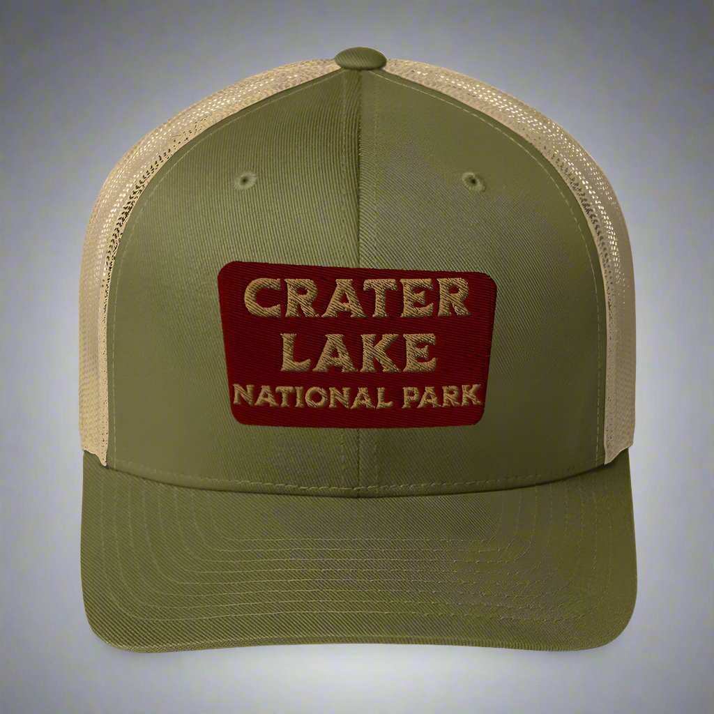 Crater Lake National Park Embroidered Trucker Hat - MENLL