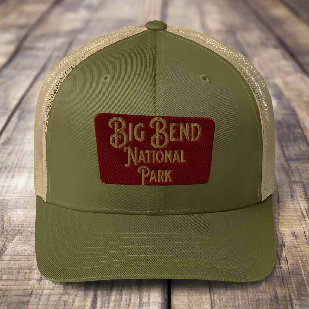 Big Bend Embroidered National Park Sign Trucker Hat - MENLL