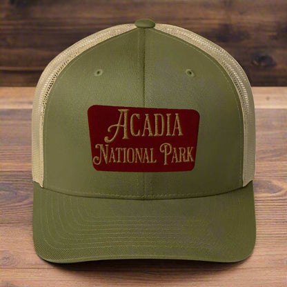 Acadia National Park Embroidered Trucker Hat - MENLL