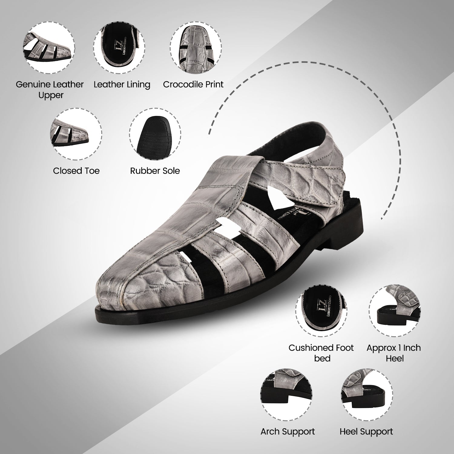 Accessories - SARAH Kids Genuine Leather Fisherman Sandals LIBERTYZENO