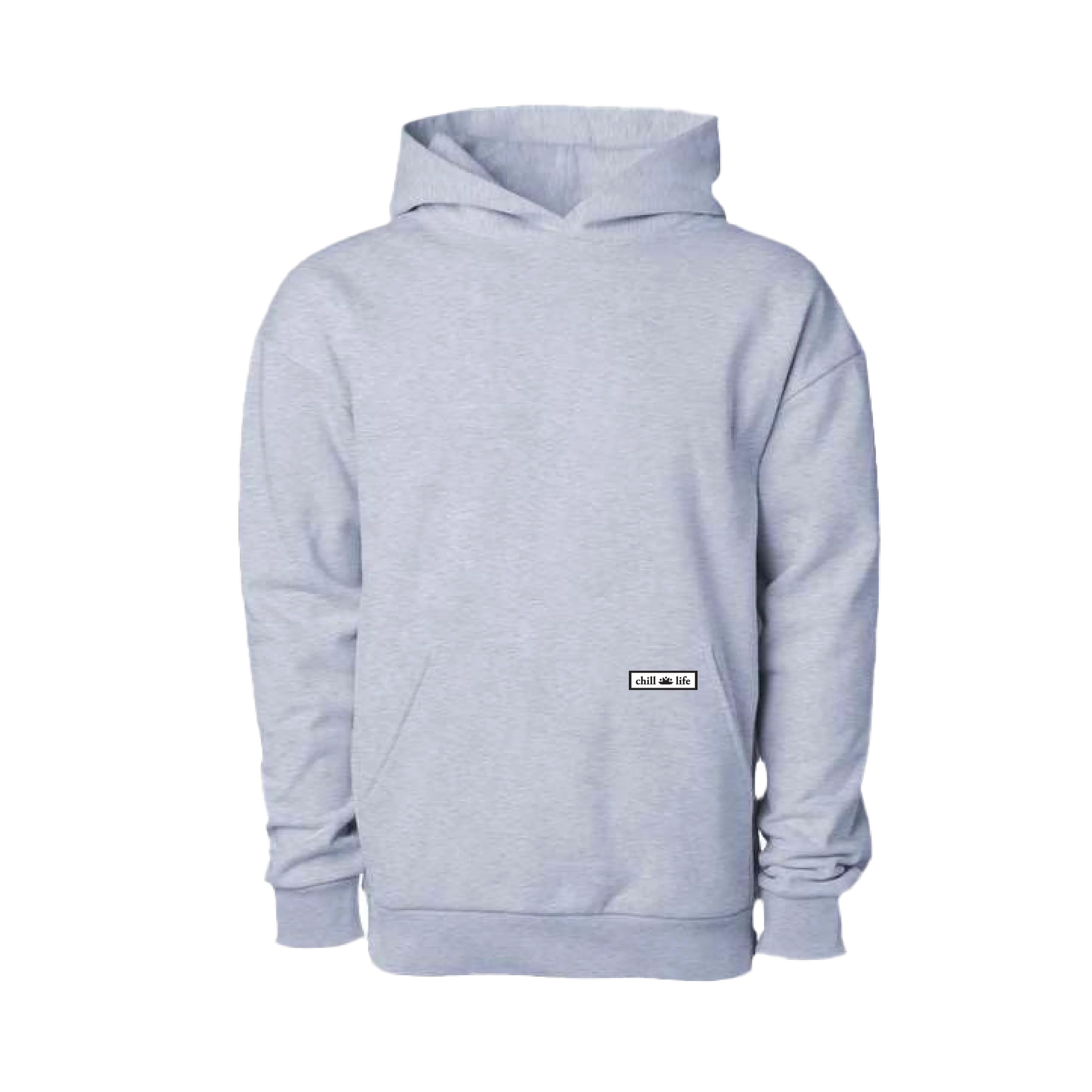 Zen Zip Essentials Hoodie-Cool Grey chill life style
