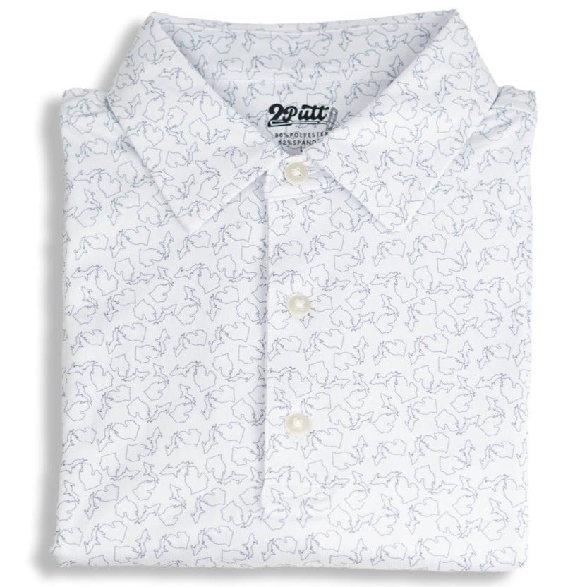 2putt State of Michigan Men's Polo - Main Product Image