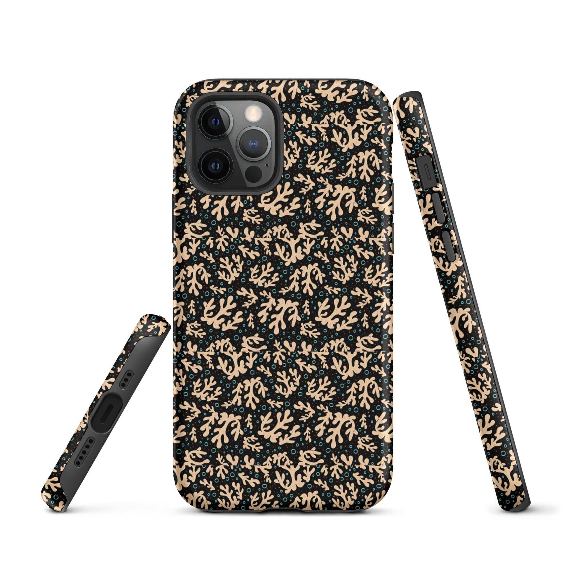 Nautical Black Coral Reef Tough Case for iPhone® - MENLL