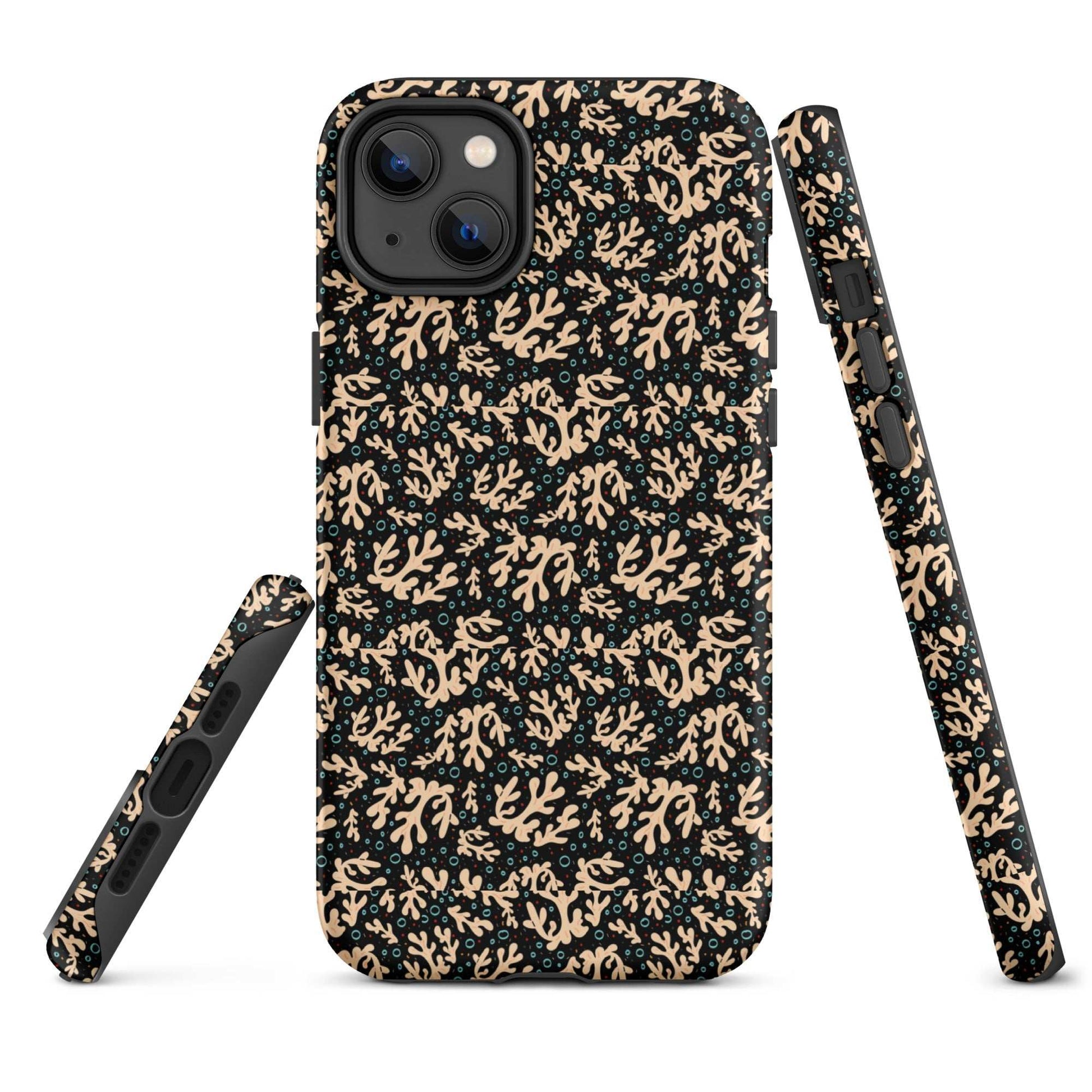 Nautical Black Coral Reef Tough Case for iPhone® - MENLL