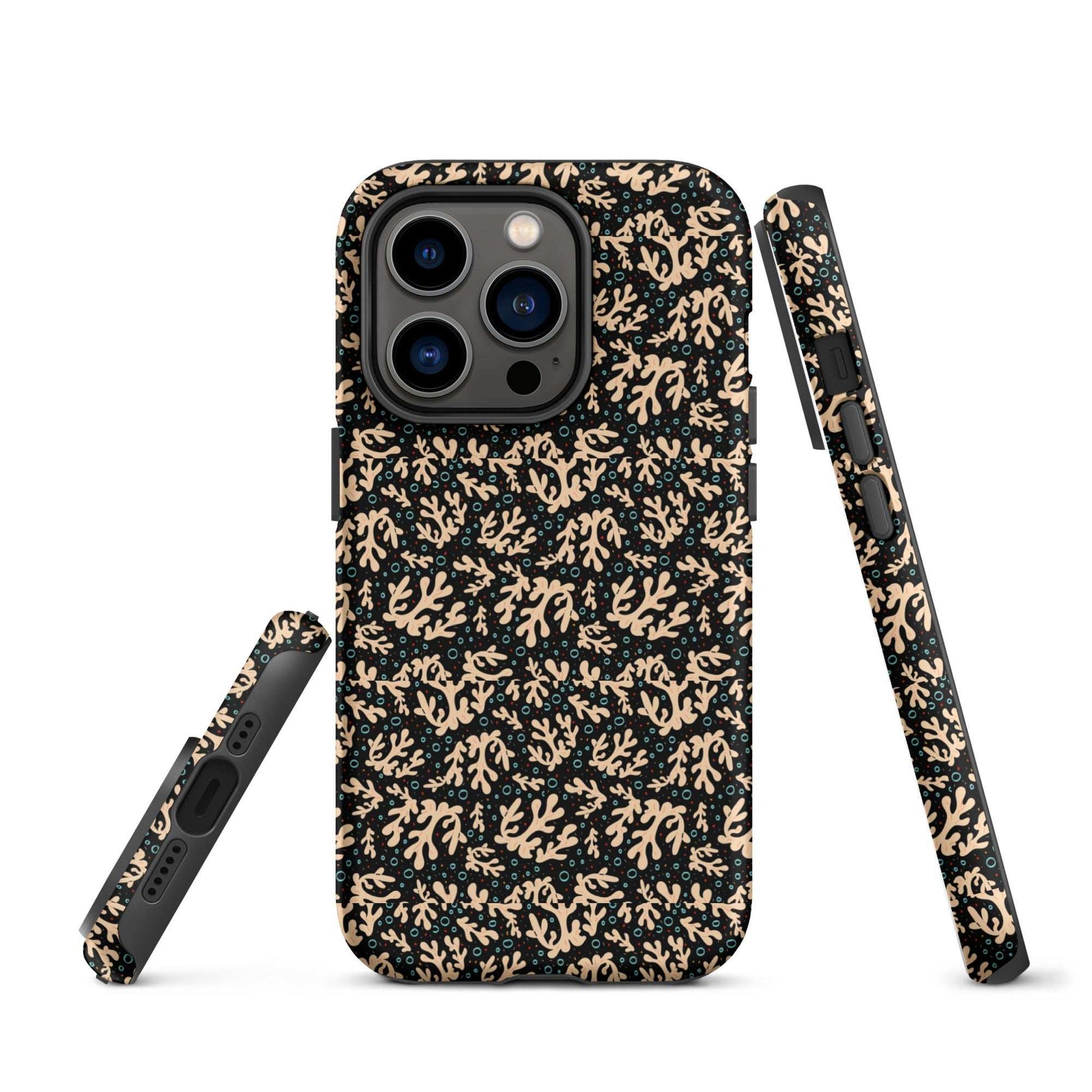 Nautical Black Coral Reef Tough Case for iPhone® - MENLL