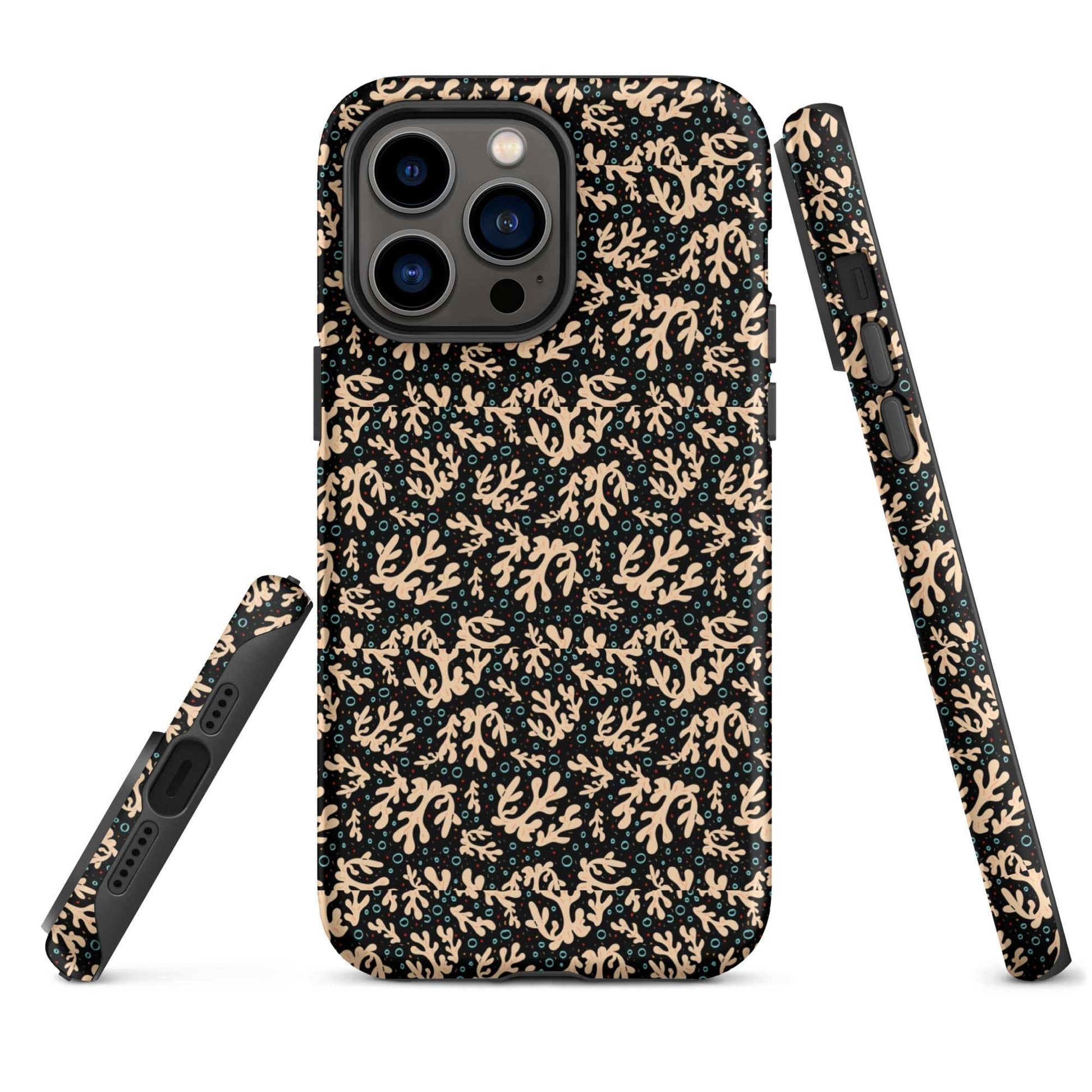 Nautical Black Coral Reef Tough Case for iPhone® - MENLL