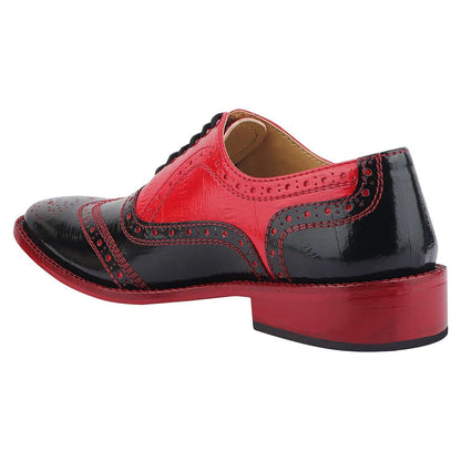 Tremont Genuine Leather Oxford Style Brogue Dress Shoes - MENLL