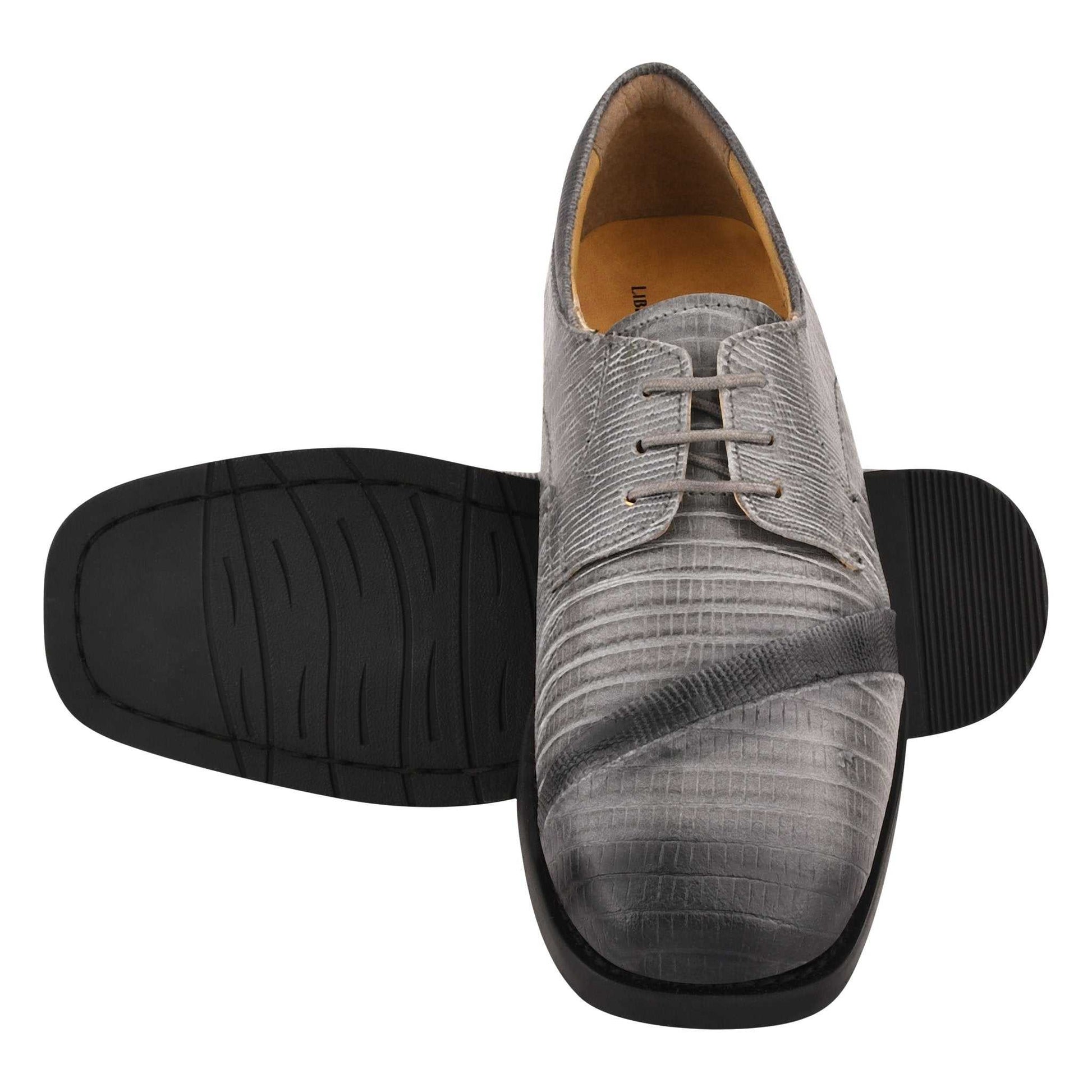 Trevor Leather Oxford Style Boys Dress Shoes - MENLL