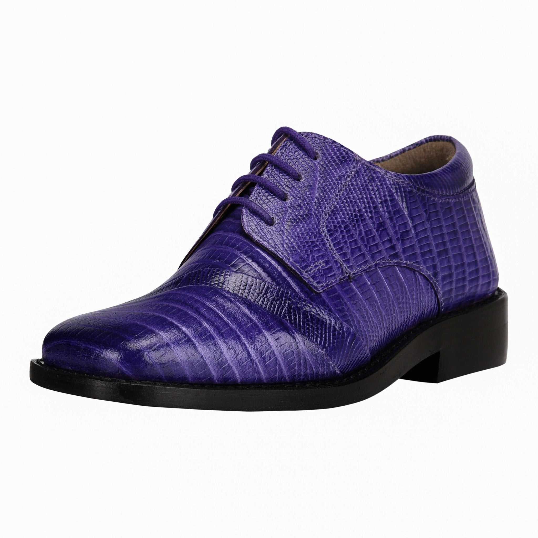 Trevor Leather Oxford Style Boys Dress Shoes - MENLL